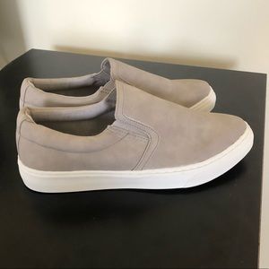 Gray Soda Slip on sneakers- never worn.